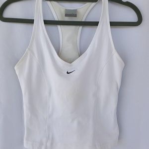 Nike racer back tank crop top